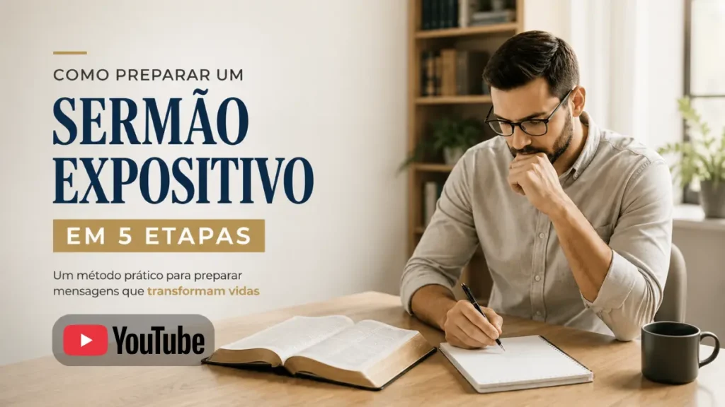 Como preparar um sermão expositivo ou estudo bíblico em 5 etapas