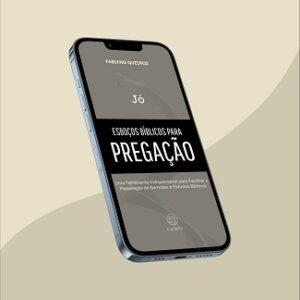 e-book com esboços, sermões expositivos e estudo bíblico no livro de Jó