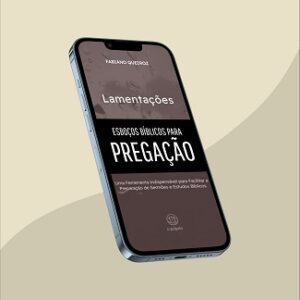 e-book com esboços, sermões expositivos e estudo bíblico no livro de Lamentações