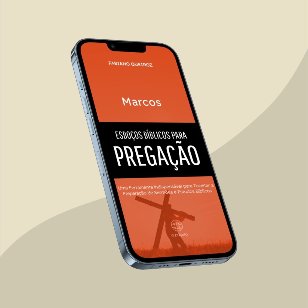 e-book com esboços, sermões expositivos e estudo bíblico no livro de Marcos