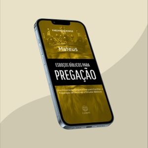 e-book com esboços, sermões expositivos e estudo bíblico no livro de Mateus
