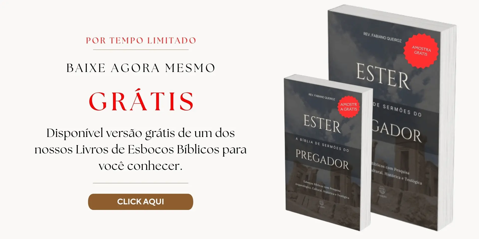 Ester - A Bíblia de Sermões - Esboços Bíblicos para Pregação Expositiva e Estudos Bíblicos - Rev. Fabiano Queiroz