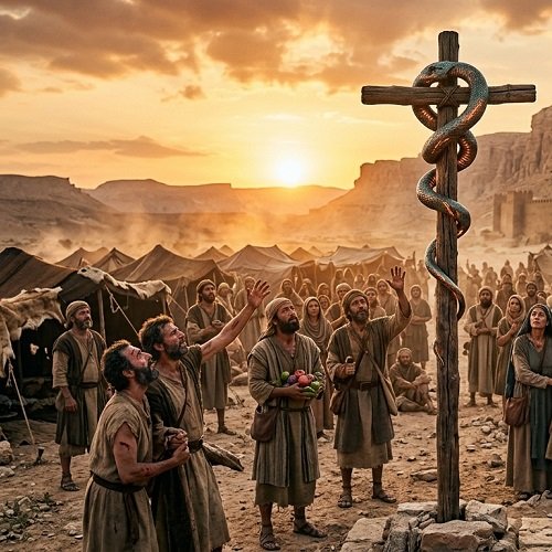 O que uma Serpente de Bronze no Deserto Tem a Ver com a Sua Salvação? O Olhar que Cura e a Cruz que Ele Prefigurou