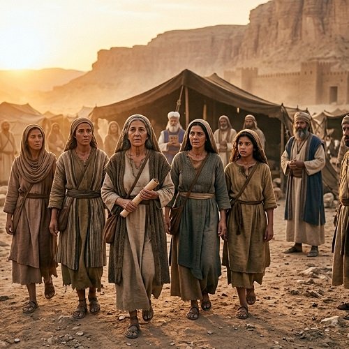 as 5 mulheres Filhas de Zelofeade