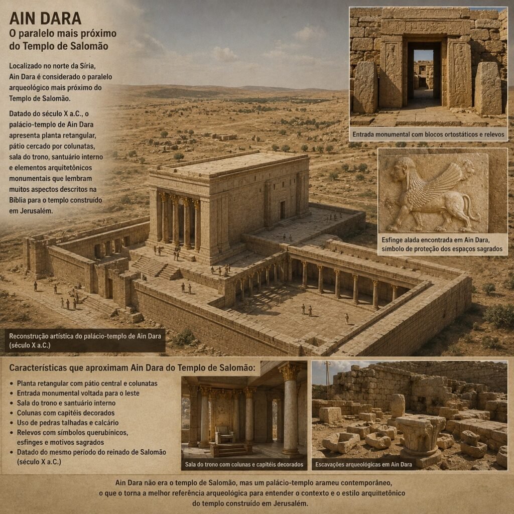 Templo de Salomão: História, Arqueologia e Teologia do Templo 3 Ain Dara Templo parecido com o Templo de Salomão