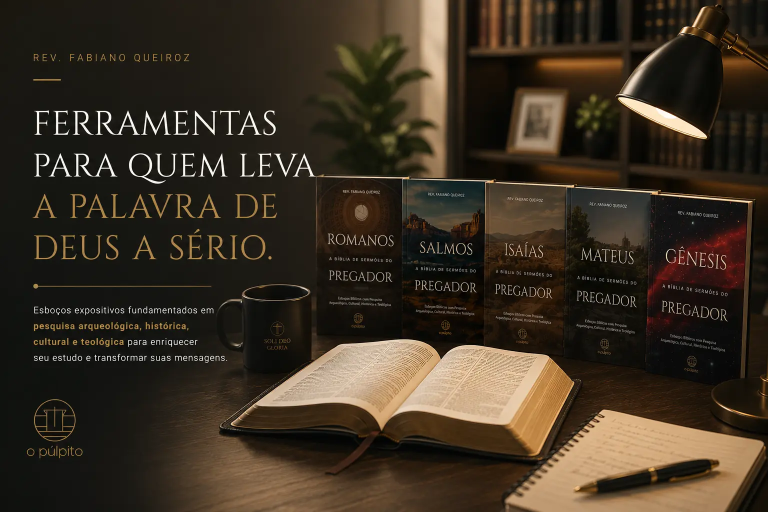 Home 17 Banner - Coleção de Livros de Esboço de Pregação - A Bíblia de Sermões do Pregador - Esboços de Pregação Expositiva e Estudos Bíblicos