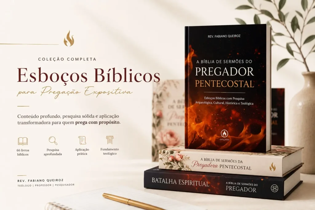 Guia de Pregação para Mulheres: Sermões e Esboços Bíblicos Completos 5 A Bíblia de Sermões do Pregador Pentecostal - Esboços para Pregação Expositiva e Estudos Bíblicos