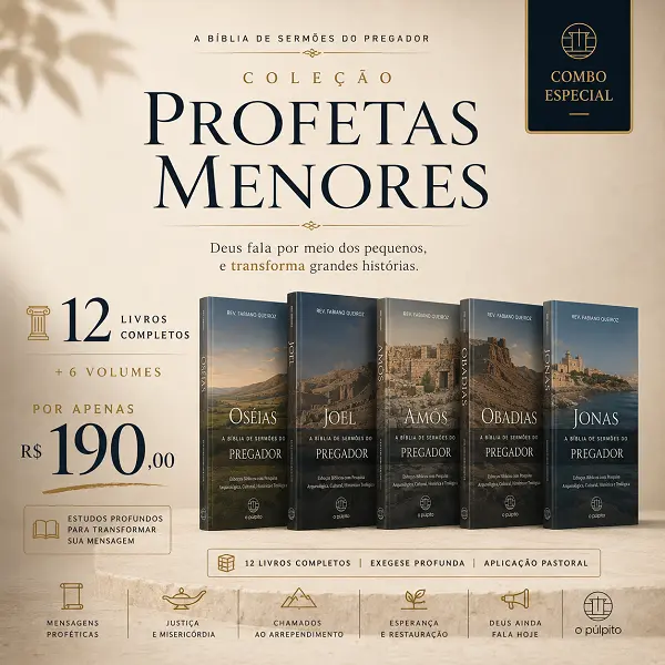 Combo Profetas Menores: A Bíblia de Sermões do Pregador 1 Promoção Combo Profetas Menores - Livros de Esboços de Pregação