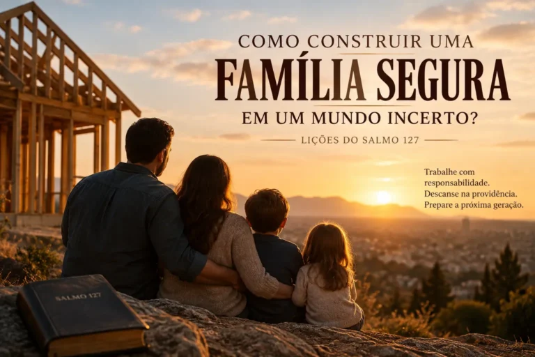 Como construir uma família segura em um mundo perigoso